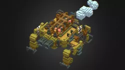 The concept of voxel walking tank