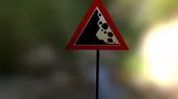 Warning Sign - Falling Rocks