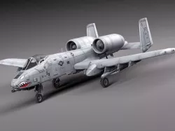 A-10 Thunderbolt Fairchild Republic 3D model