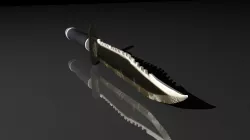 A knife  Low-poly  3D model