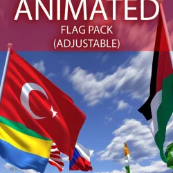 ADJUSTABLE FLAGS 3D model
