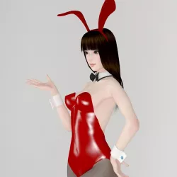 Akari bunny pose 01 3D model