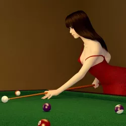 Akari dress pose 01 3D model
