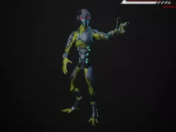 Alien Lowpoly rigged Low-poly  3D model