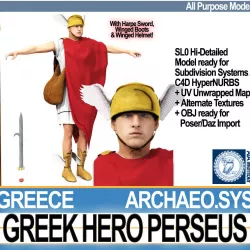 Ancient Greek Hero Perseus 3D model