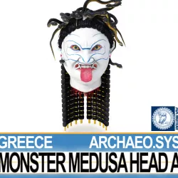 Ancient Greek Monster Medusa Head A 3D model