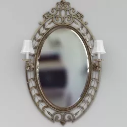 Beautiful wall mirror 3D model