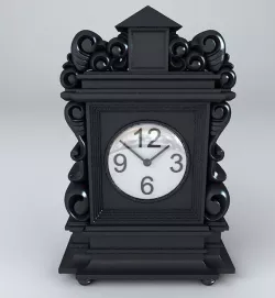 Black Clock 3D model