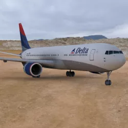 Boeing 767-300 Low-poly  3D model