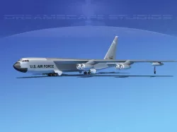 Boeing B-52C Stratofortress V01 3D model