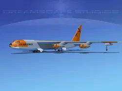 Boeing B-52C Stratofortress V04 3D model