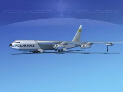 Boeing B-52C Stratofortress V05 3D model