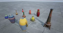Bottle collection Low-poly  3D model