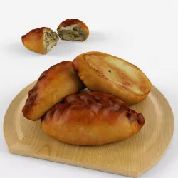 Cabbage pie 3D model