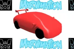 Car Futuristic Body Shell Low-poly  3D model