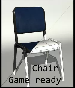 Chair Low-poly  3D model
