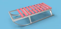 Child sled 3D model