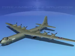 Convair B-36A Peacemaker Trainer 3D model