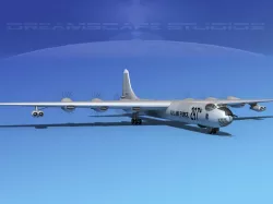 Convair B-36D Peacemaker V02 3D model