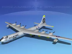 Convair B-36D Peacemaker V03 3D model