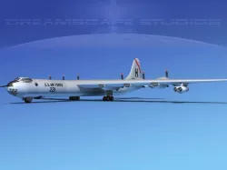 Convair B-36D Peacemaker V04 3D model