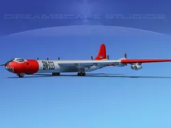 Convair B-36N Nuclear Powered Peacemaker 3D model