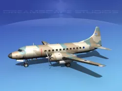Convair C-131 Israeli ADF 3D model