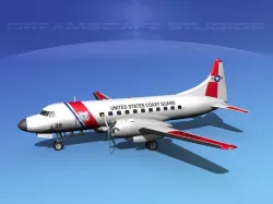 Convair C-131 US Coast Guard 3D model