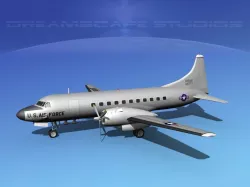 Convair C-131 USAF V02 3D model