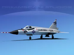 Convair F-102 Delta Dagger SC ANG 3D model