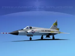 Convair F-102 Delta Dagger V02 USAF 3D model
