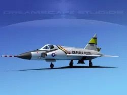Convair F-102 Delta Dagger V04 USAF 3D model