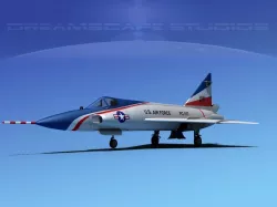 Convair F-102 Delta Dagger V06 USAF 3D model