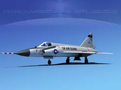 Convair F-102 Delta Dagger V07 USAF 3D model