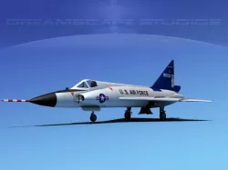 Convair F-102 Delta Dagger V08 USAF 3D model