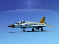 Convair F-102 Delta Dagger V10 USAF 3D model