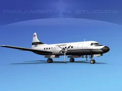Convair VC-131 US Marines  3D model