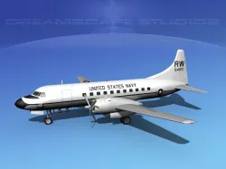 Convair VC-131 US Navy V01 3D model