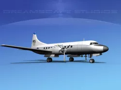 Convair VC-131 US Navy V04 3D model
