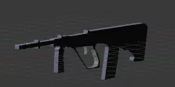 Custom AUG Low-poly  3D model