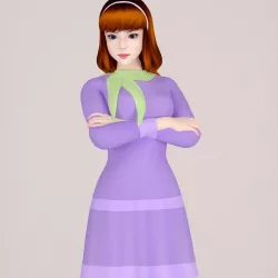 Daphne Blake  pose 01 3D model