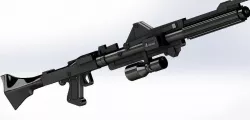 DC15A Clones blaster rifle 3D model