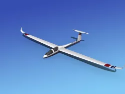 DG-1000 Glider V09 3D model