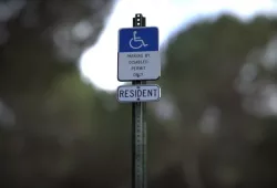 Disabled Handicapped Parking Sign 3D model