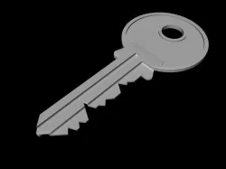 Door keys 3D model