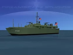 Elco PT Boat PT-34 Low-poly  3D model