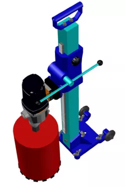 Electric diamond core drilling machine