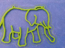 Elephant Window Deco