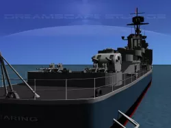Gearing Class Destroyer DDR-710 USS Gearing 3D model