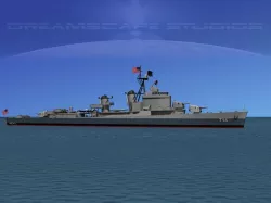 Gearing Class Destroyer DDR-714 William R Rush 3D model